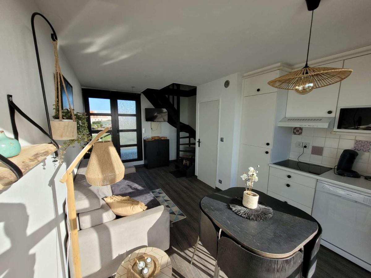 Duplex Neuf Avec Balcon Vue Mer, Parking Prive Et Wifi - 2 Pers, Proche Commerces - Fr-1-675-19 Apartment Wimereux Bagian luar foto